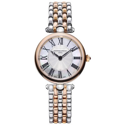 Frederique Constant® Ladies FC Classic Quartz Silver-Tone Stainless Steel Watch w/White Dial