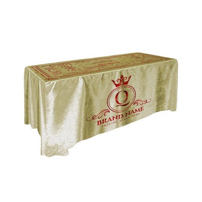 6' Custom Printed Velvet Table Throw - All Over Print