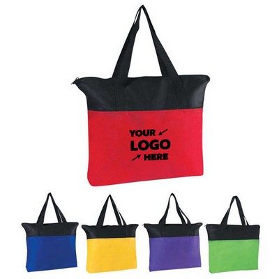 Non-Woven Zippered Tote Bags