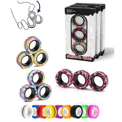 Stress Relief Magnetic Rings Toy