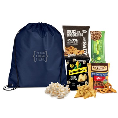 Drawstring Bag with Snacks