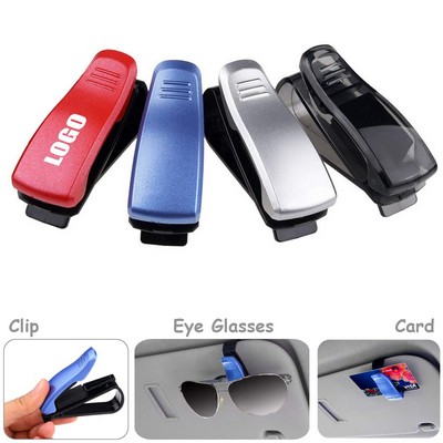 Car Visor Sunglasses Clip Card Holder