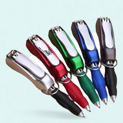 Multi-functional Ballpoint Pen with Nail Clipper