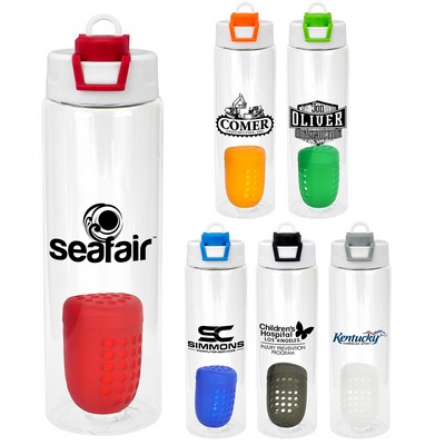 Two Tone Pop Up 24 oz. Bottle with Floating Infuser