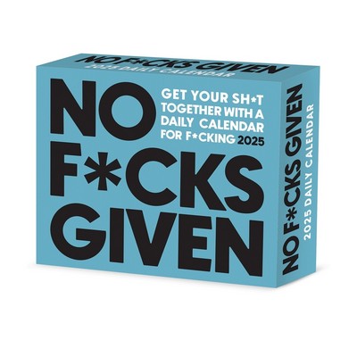 No F*cks Given 2025 6.2" x 5.4" Box Calendar