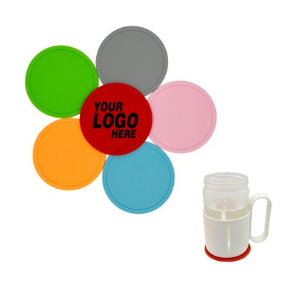 Non Slip Heat Insulation Silicone Drink Coasters Cup Mat