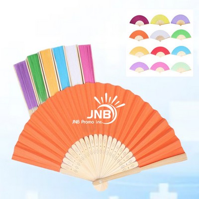 Bamboo Paper Folding Fan