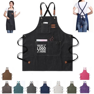 Canvas Cross Back Chef Aprons