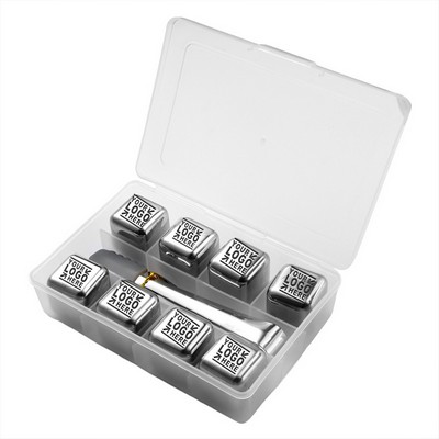 8-Pack Stainless Steel Ice Cube Set