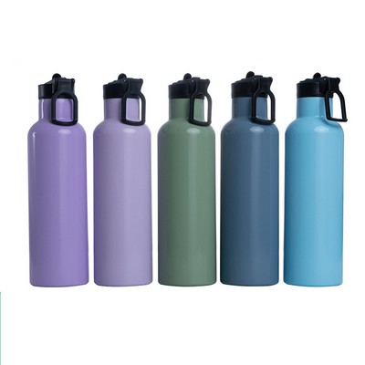 Large Mouth 26oz Stainless Steel Vacuum Insulated Bottle with Carrying Handle