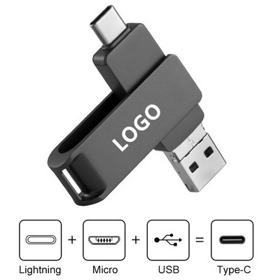 4 in 1 OTG USB Flash Drive 3.0 External Storage -- 64G