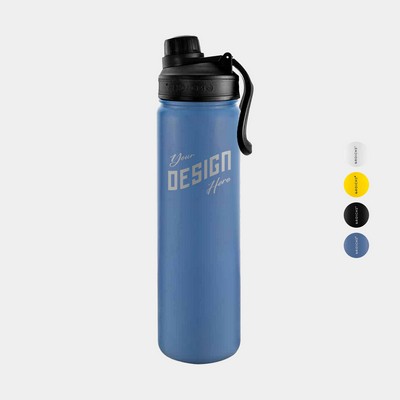 22 oz. GROSCHE® CHICAGO STEEL Insulated Water Bottle with Chug Lid