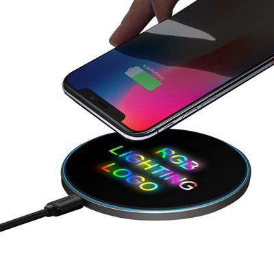 Dynamic RGB Lighting Logo 15W Wireless Charger