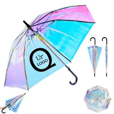 Colorful Transparent Holographic Umbrella