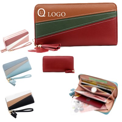 Double Zippered Layer Women'S Wallet