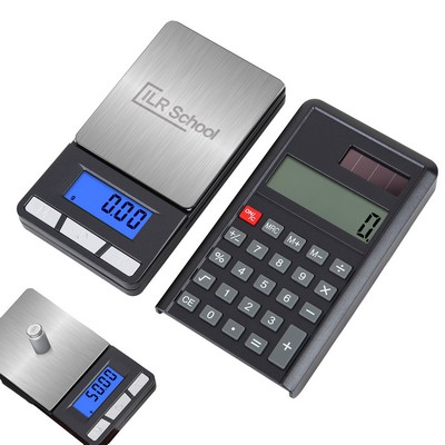 LCD Digital Lab Scale w/Solar Calculator