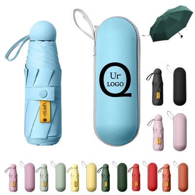 Portable Five-Fold Compact Umbrella