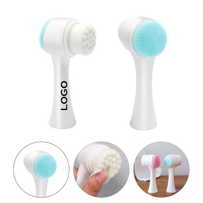 Double-Sided Facial Cleansing Brush