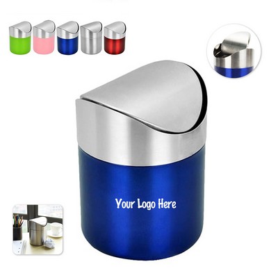 Mini Stainless Steel Trash Can