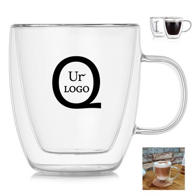 Double-Layer Glass Mug