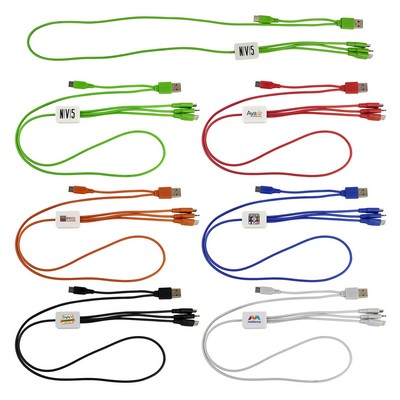 Dual Input 3' Snap Colorful Cable