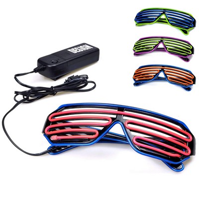 80s LED Neon Light Up Sunglasses and Mask