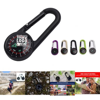 Carabiner Clip on Compass Hiking