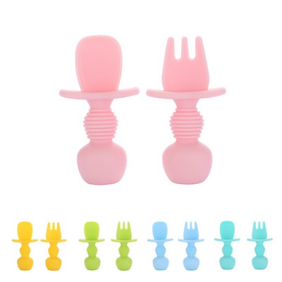 Baby Self-Feeding Utensils - Anti-Choke Design