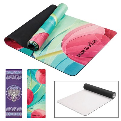 Professional 3mm Yoga Mat w/Rubber Base and Full Color Dye Sublimation (8 Week Service)