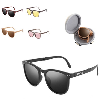 Polarized Folding Sunglasses with Storage Box