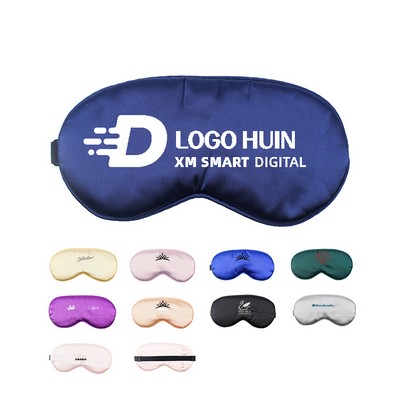 Silk Satin Sleep Eye Mask with Adjustable Strap