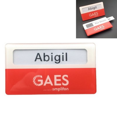 Magnetic Acrylic Reusable Name Tags & Badges