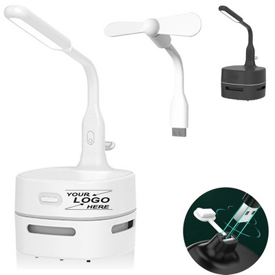 2-in-1 Desk Vacuum and LED Lamp