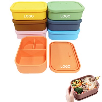 3-Compartment 25Oz Silicone Lunch Box