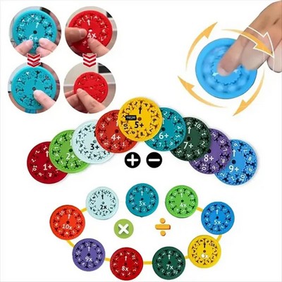 Math Fact Fidget Spinners 9pcs