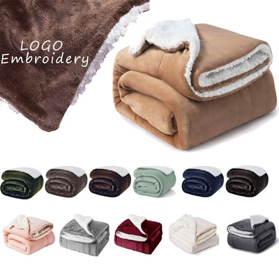 Bedsure Sherpa Fleece Throw Blanket For Couch