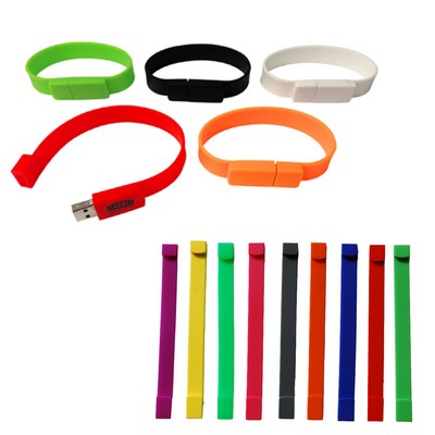 Custom Silicone Flash Drive Wristband USB Bracelet