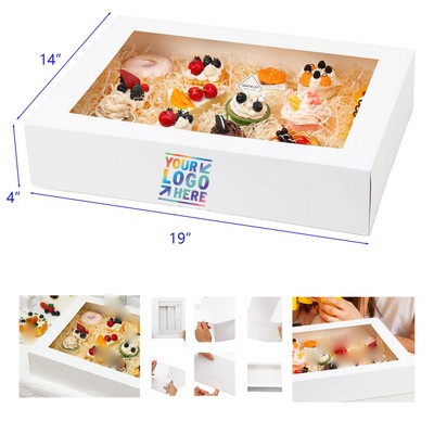 19 x 14 x 4 Inches Bakery Box With Window