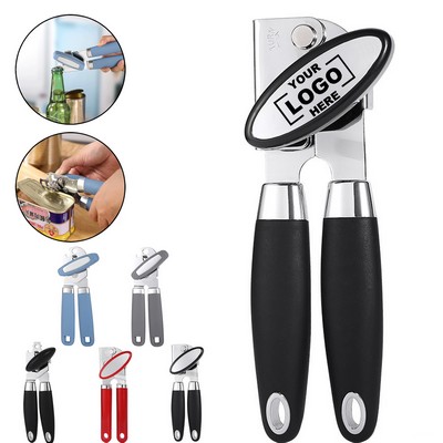 Stainless Steel Can Opener with Multi-Tool Functions