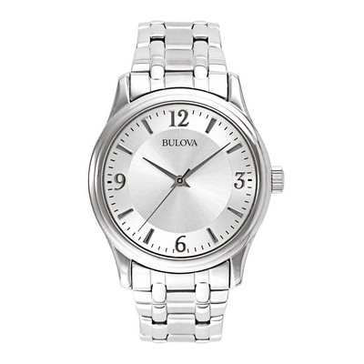 Bulova Watches Corporate Collection Men's Silver-Tone Bracelet Watch