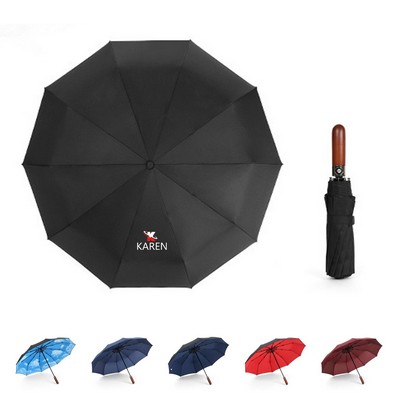 Portable Automatic Compact Windproof Travel Umbrella