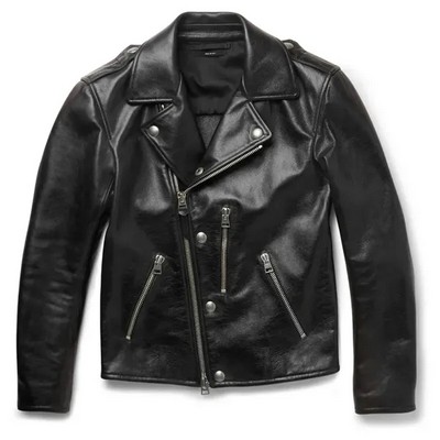 Men's Leather Biker Jacket ( XS - 4XL )