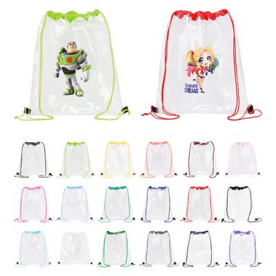 Clear Pvc Drawstring Backpack