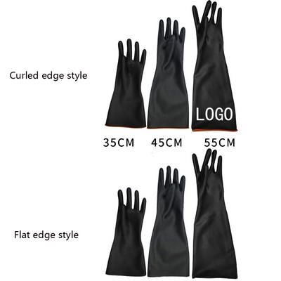 The Black Industrial Latex Gloves