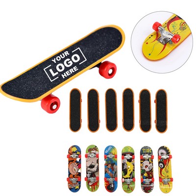 Mini Tech Fingerboard Alloy Skateboard