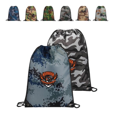 Camo Drawstring Sports Pack