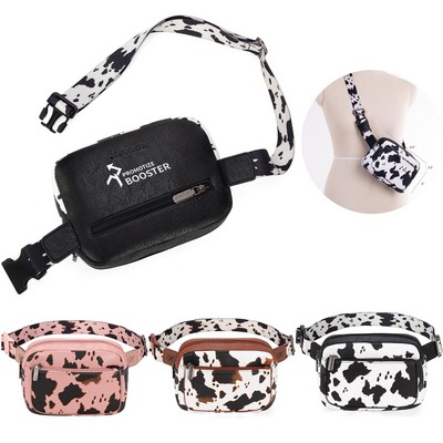 West Cow Print Fanny Pack