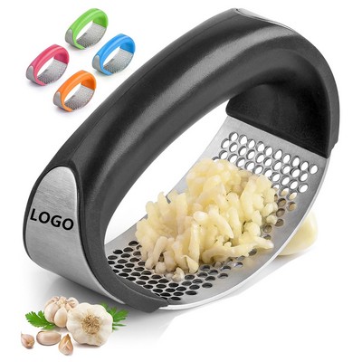 Stainless Steel Garlic Press Crusher Tool