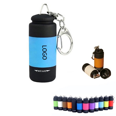 Compact Usb Rechargeable Flashlight With Keychain