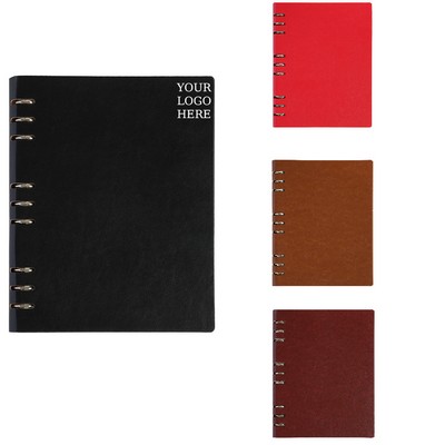 PU leather 9 Ring Binder Notebook